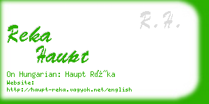 reka haupt business card